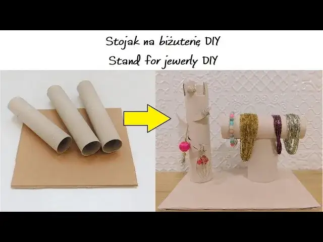 DIY stojak na opaski z rolki po ręczniku papierowym