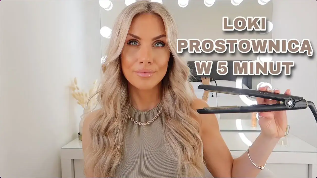 jak kręcić włosy prostownicą krok po kroku
